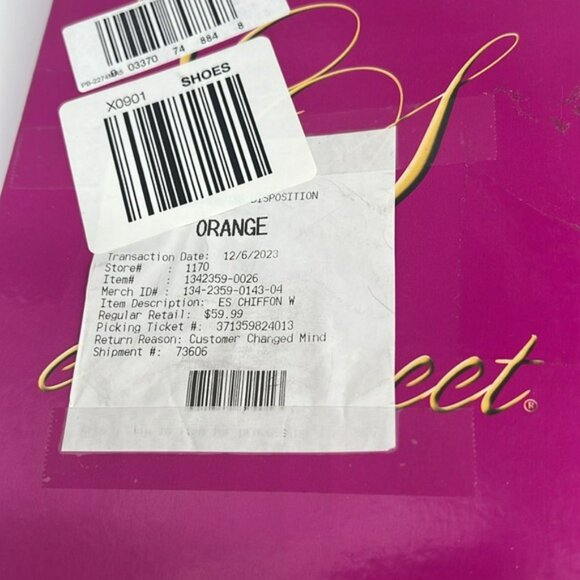 Easy Street Bronze Snake Patent Chiffon Small Heel Pumps Pointed Toe 6.5 WIDE - Picture 15 of 16